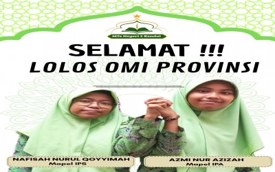Dua Siswi MTs Negeri 2 Kendal Lolos Olimpiade Madrasah Indonesia Tingkat Provinsi